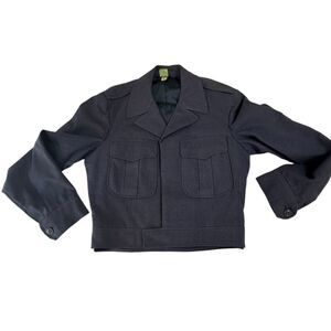 Vintage 1951 USAF A Dubios Blue Wool Ike Jacket Size 38R
